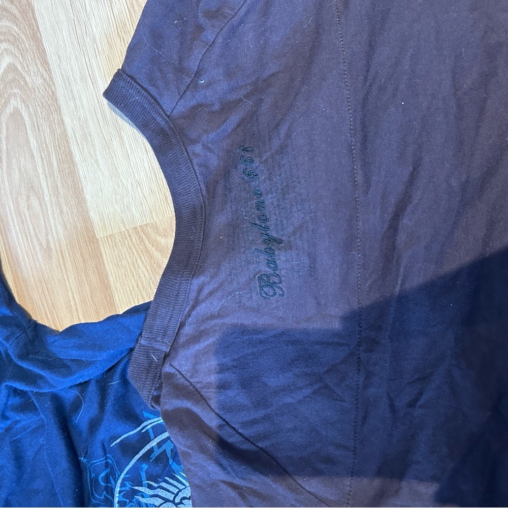 Y2K Graphic T-Shirts in Blue and Brown - Picture 2 of 7